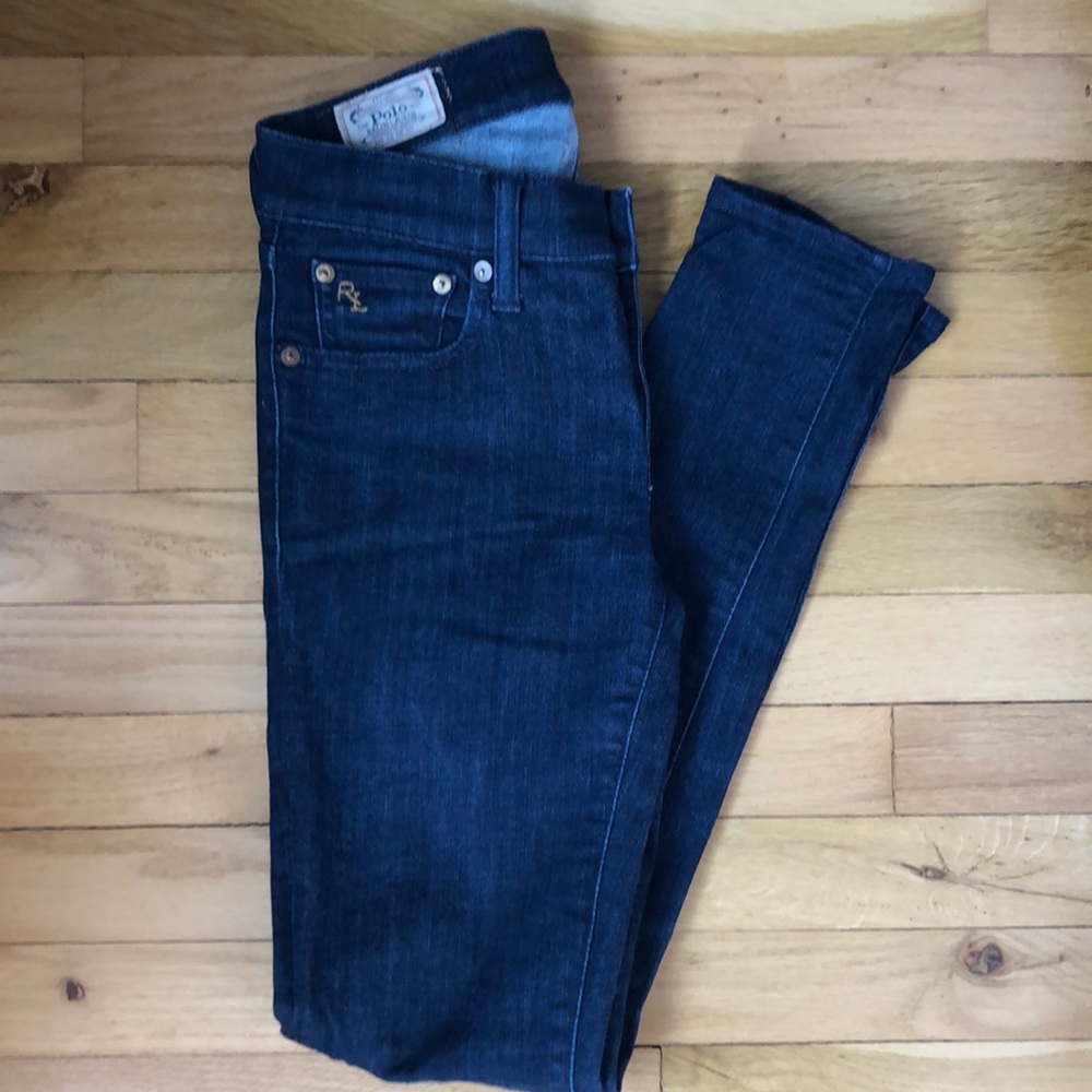 Polo Ralph Lauren Tompkins skinny jeans,dark wash